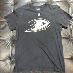 Original REEBOK Anaheim DUCKS LINDHOLM #47 Ice Hockey T-Shirt